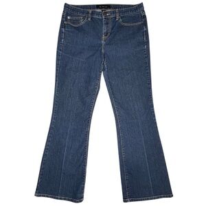 Calvin Klein Jeans Mid Rise Boot Cut Dark Blue Denim Women’s 14 32